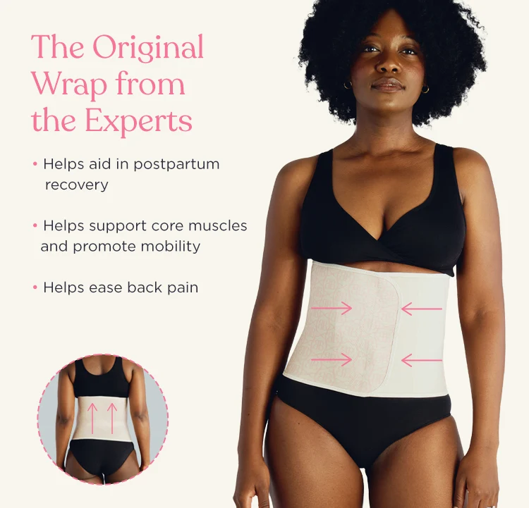Original Postpartum Belly Wrap, Latex-Free and Uncovered