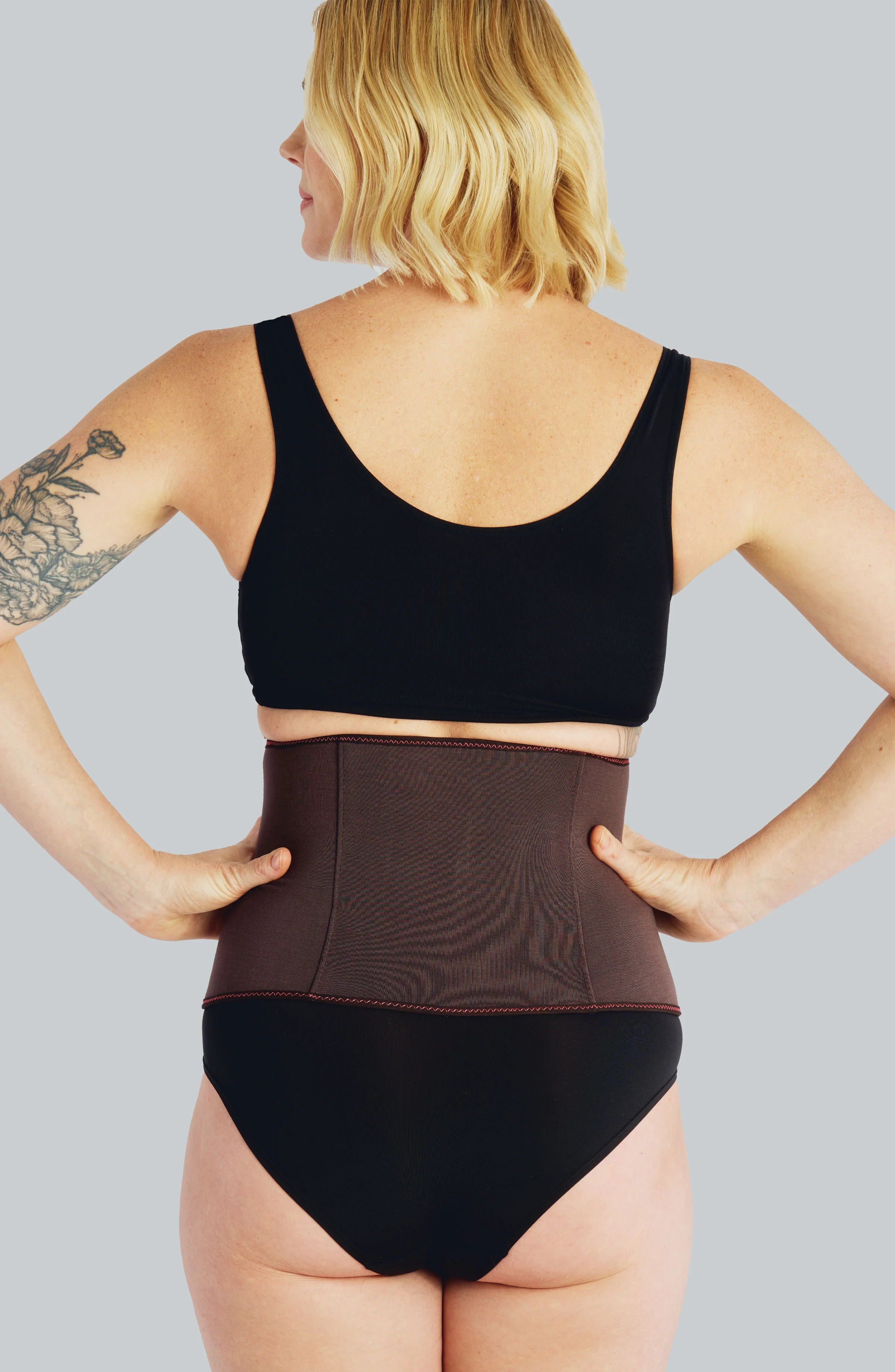 Shortie Postpartum Belly Wrap for Shorter Torsos