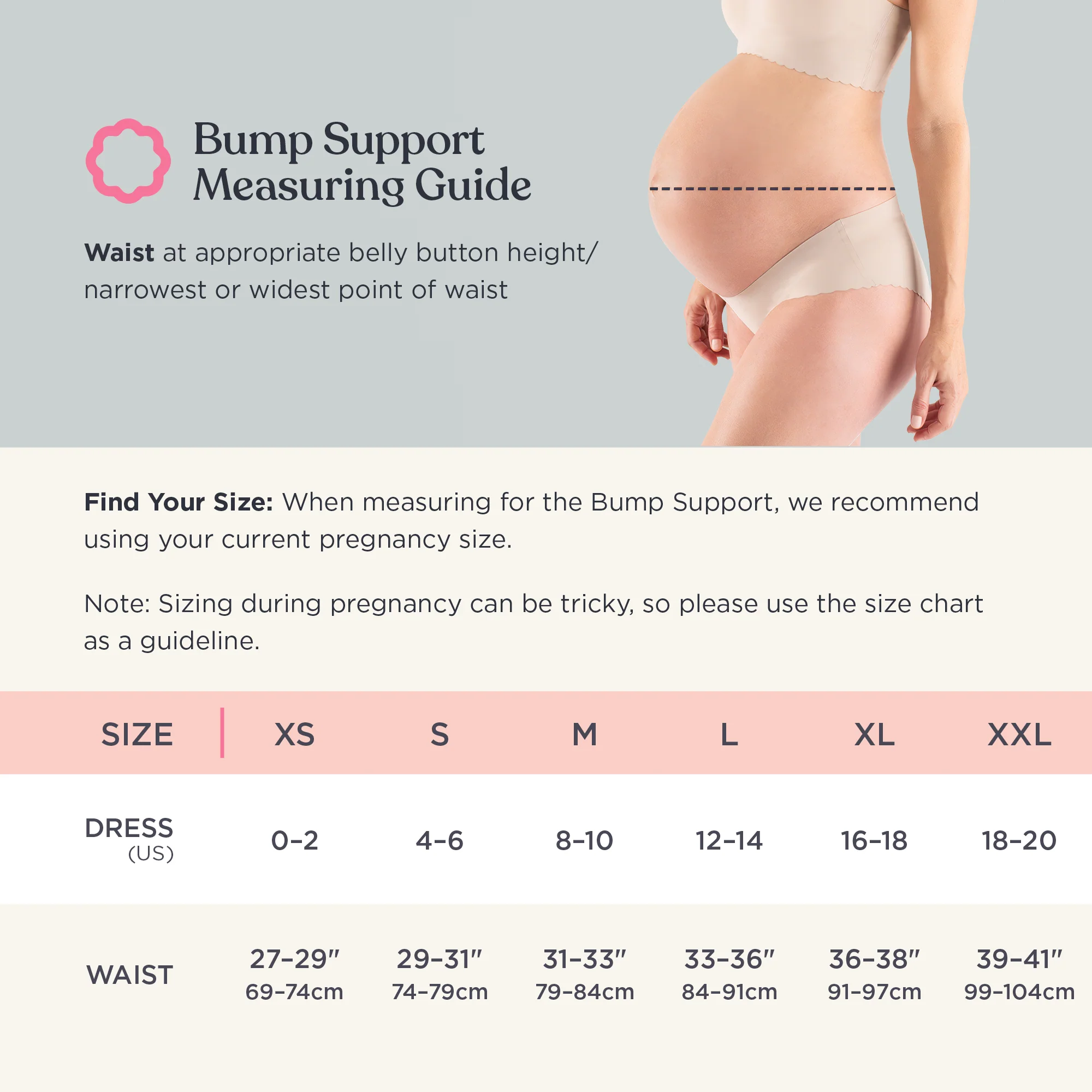 Bump Support Pregnancy Support Band for Gentle Belly Support