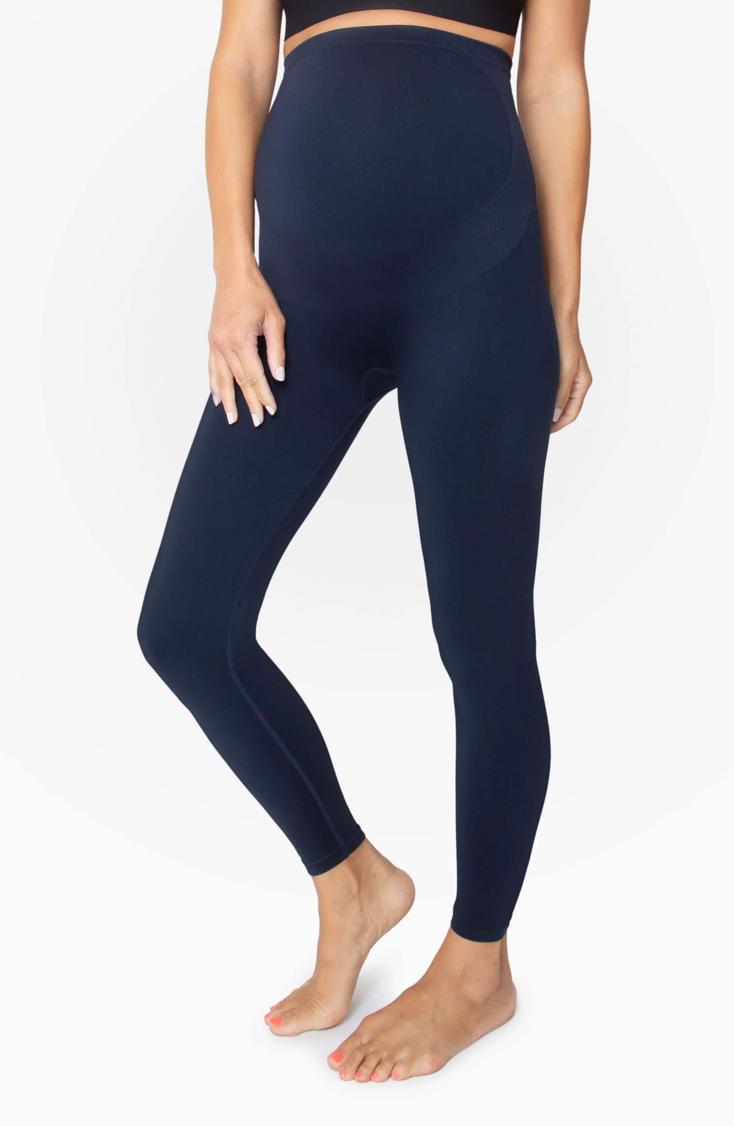 Maternity Leggings with Bump Support™ for Belly Comfort and Smoothing