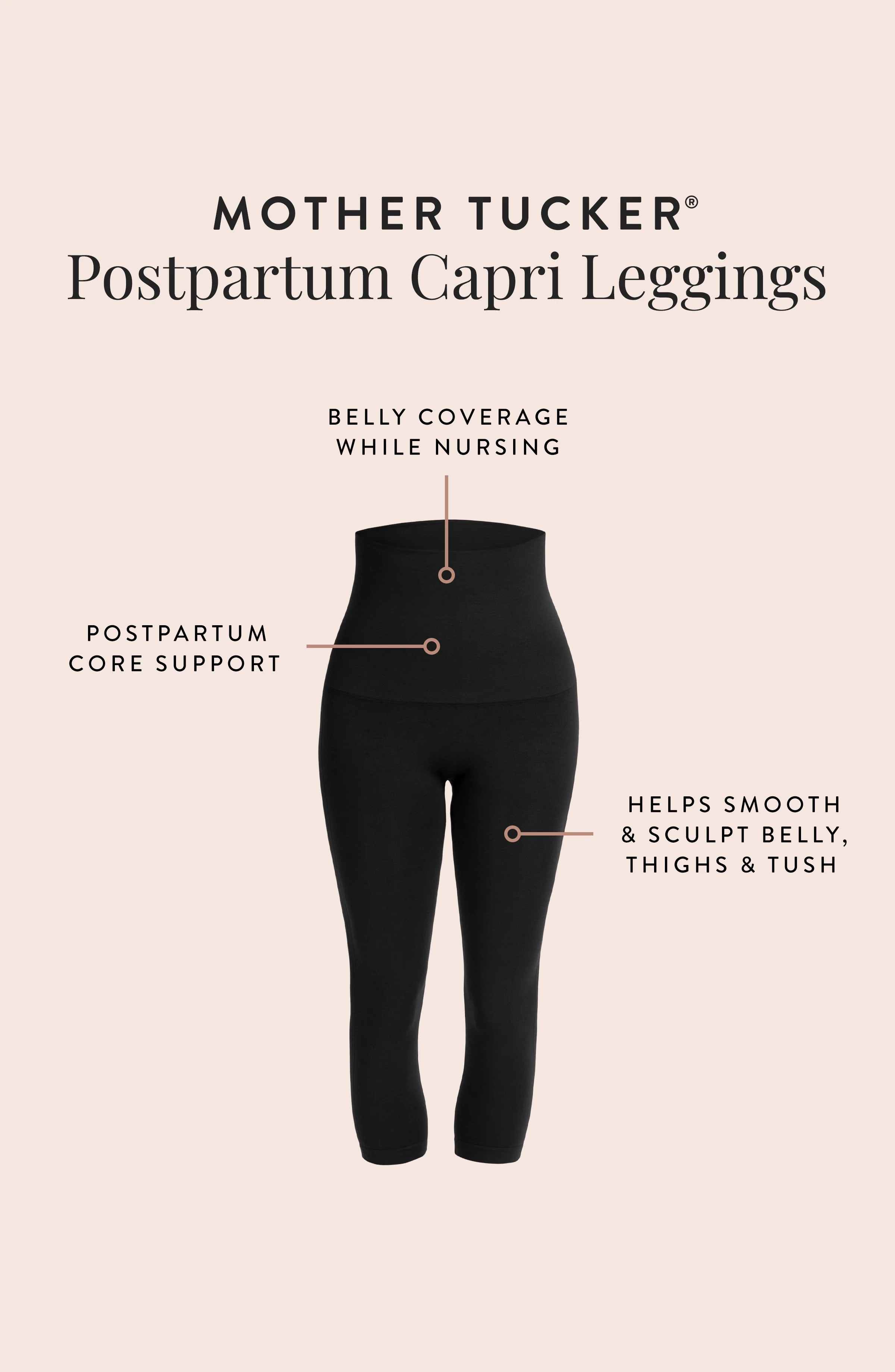 Mother Tucker® Breathable Seamless Compression Capri Leggings