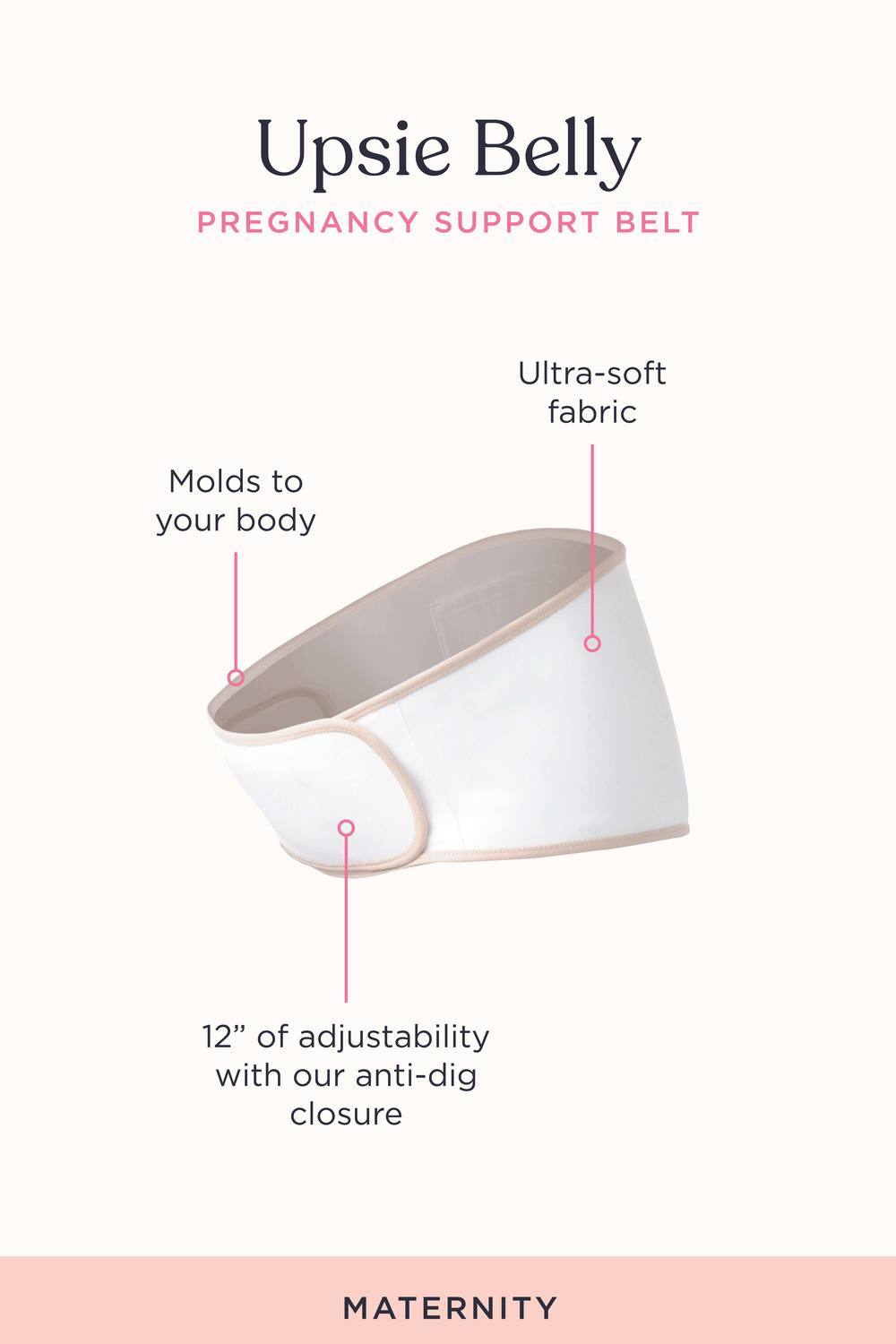 Upsie Belly® Pregnancy Support Belt for Belly and Back Relief