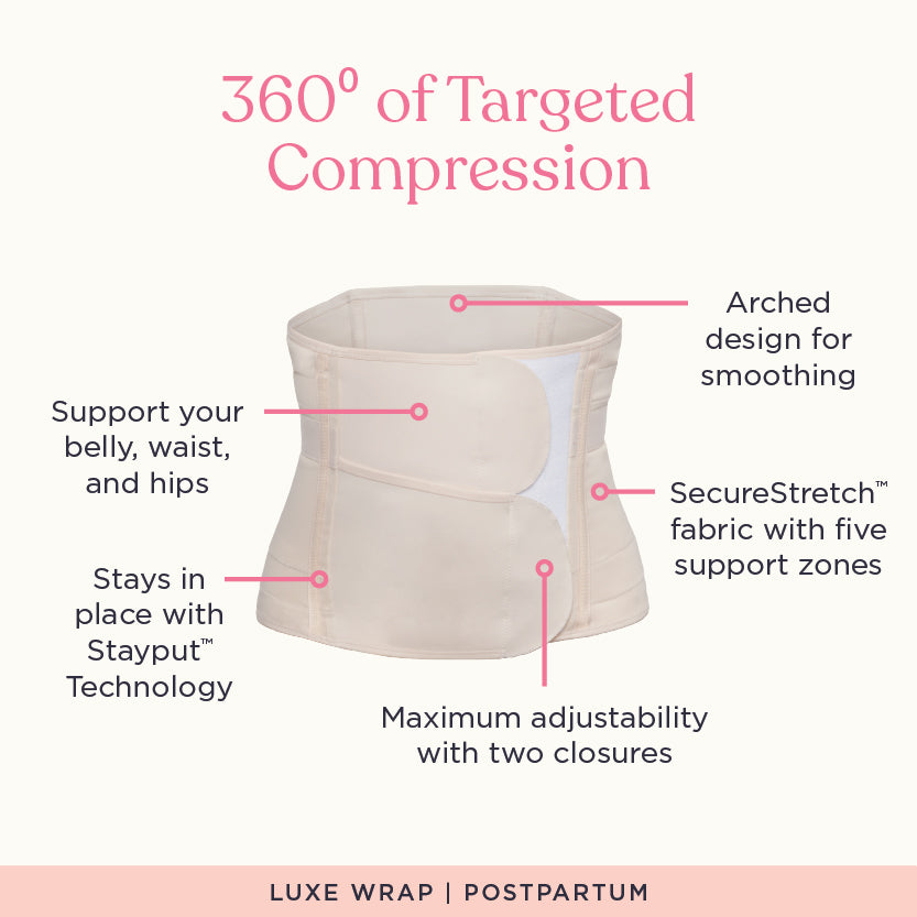 Belly Wrap Pasca Persalinan Luxe dengan Kain SecureStretch