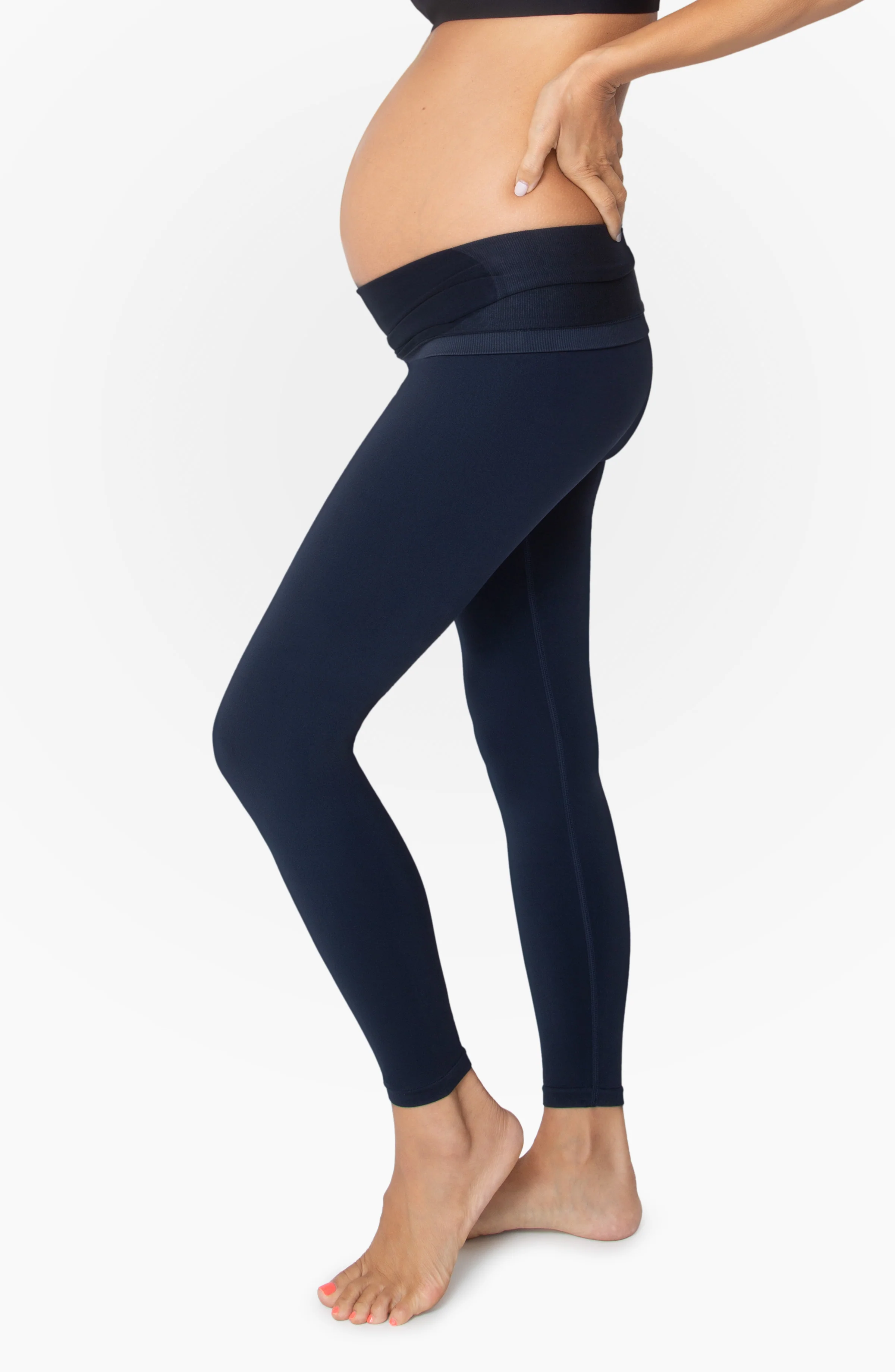 Maternity Leggings with Bump Support™ for Belly Comfort and Smoothing